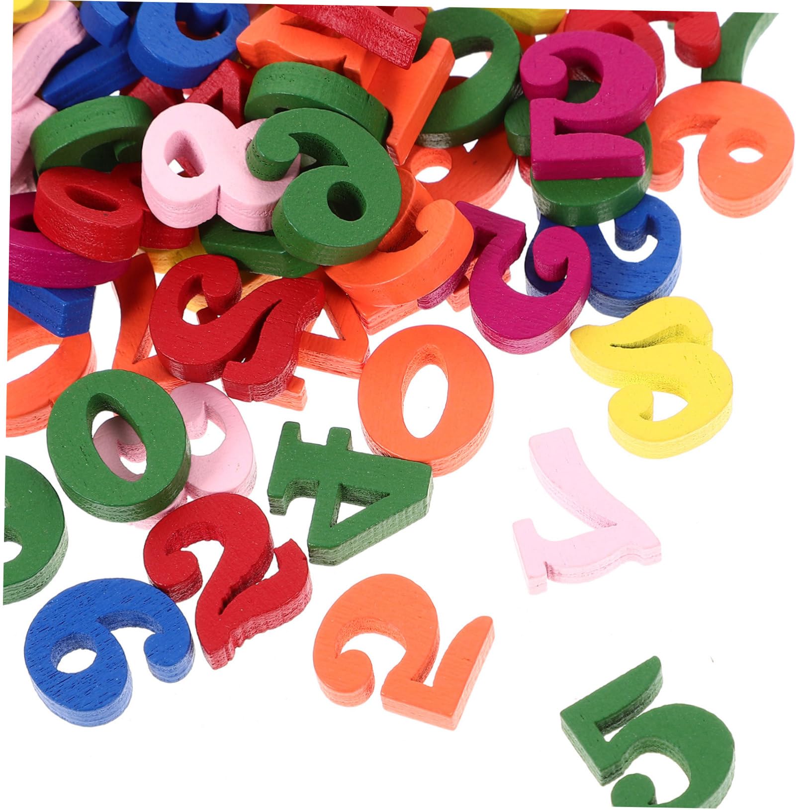 BESPORTBLE 200pcs Onewooden Number Tiles Wood Numbers Decor Wooden Party Desk Decor Sign