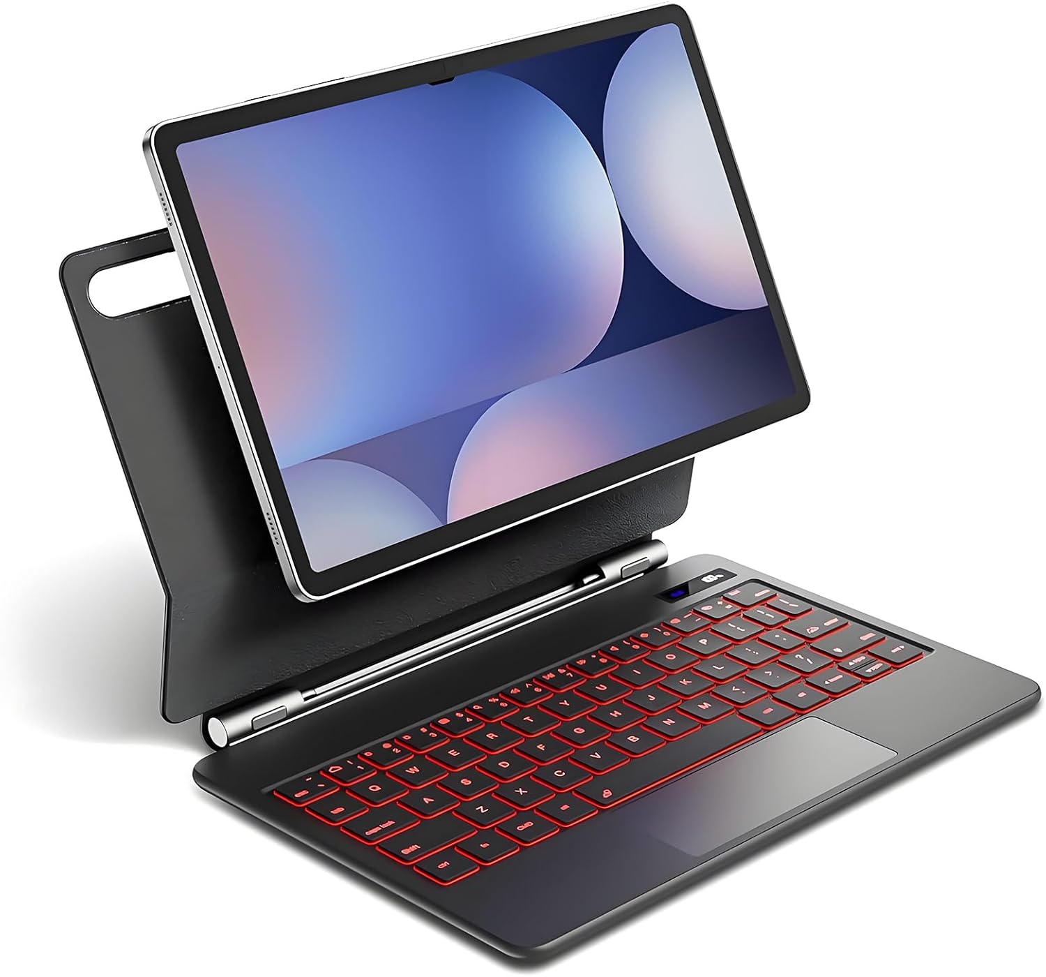 Capa com Teclado para Samsung Galaxy Tab S10 Lite/S10/S9 FE 10,9 Polegadas e S11/S9/S8/S7 11 Polegadas,Teclado Magnético Flutuante, Suporte Cantilever e Trackpad Multitoque Sem Fio