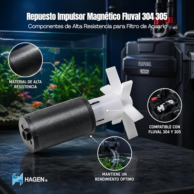 Foto 2 de 2 de Hagen Impulsor magnético-Cuchillas Planas número 304/305