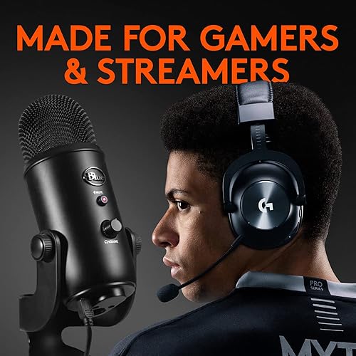 Miniatura 5 de Logitech G PRO X Audífonos para videojuegos (2 generación) con micrófono Blue Yeti USB Mic para grabación y transmisión en PC y Mac