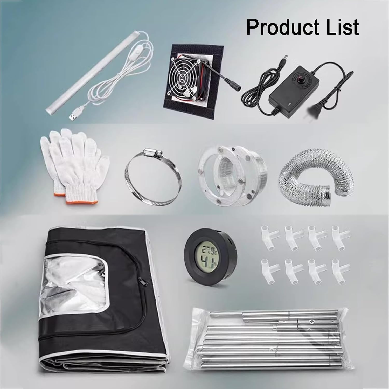 Custodia for Stampante 3D con Kit Ventilazione Luce LED,12 Livelli velocità