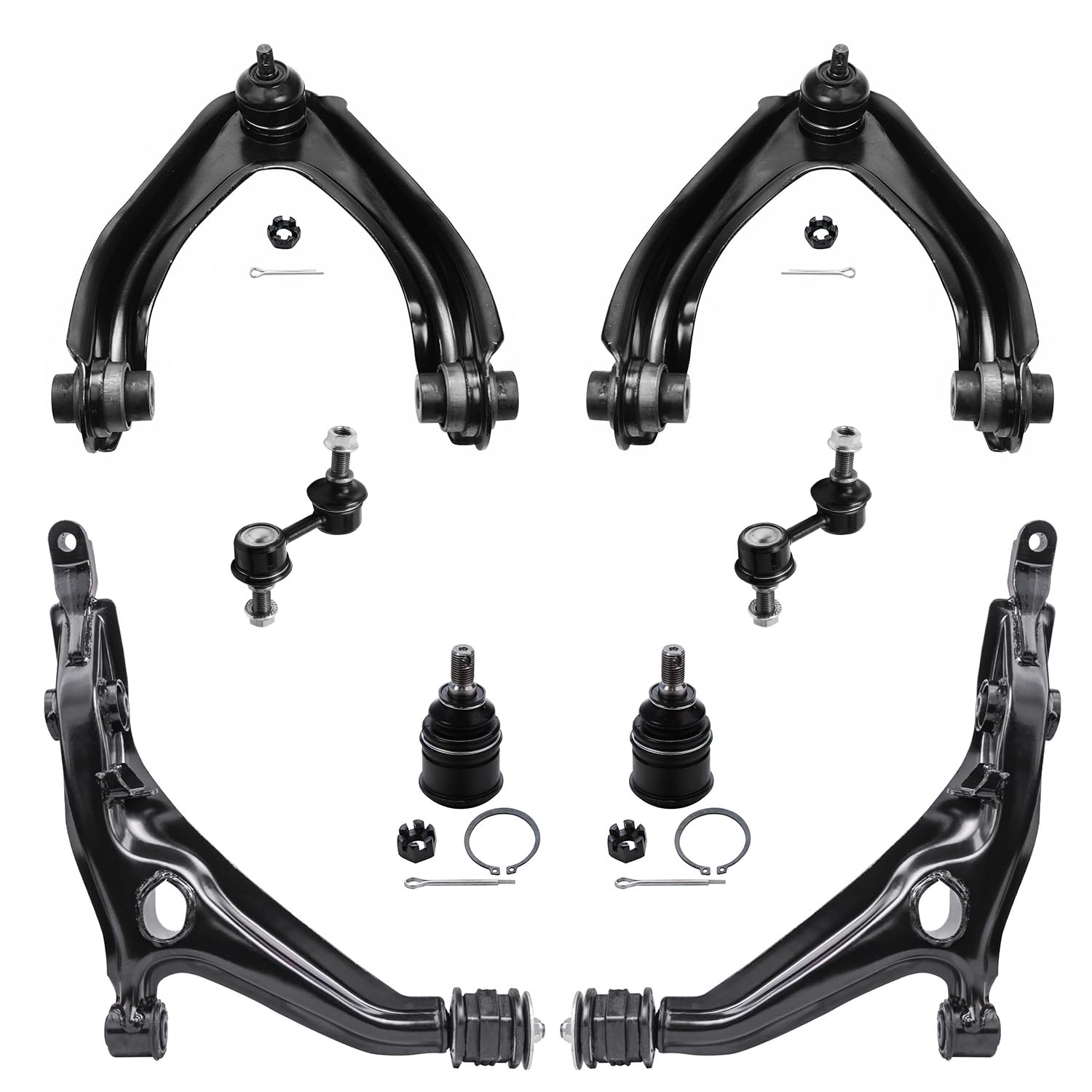 Detroit Axle - 8pc Front End Suspension Kit for 1997-2001 Honda CR-V 2