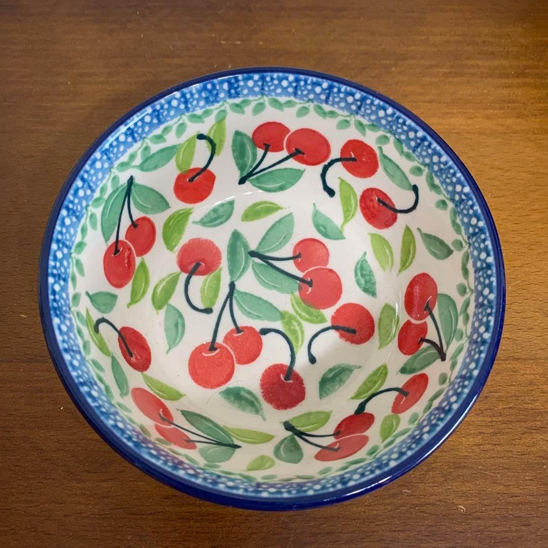 ☆2点セット☆ツェラミカ☆ハンドメイド☆食器☆小皿☆サクランボ ツェラミカ☆ハンドメイド☆食器☆小皿☆サクランボ2 ツェラミカ