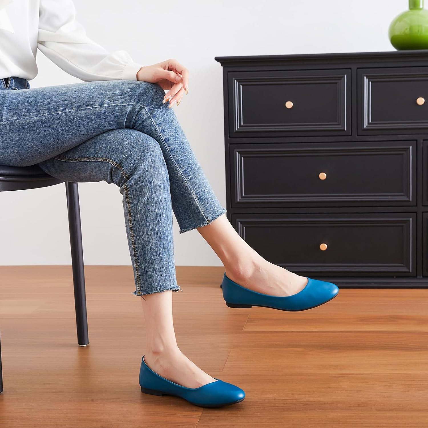 Hash Bubbie Women's Flats Shoes Ballet Flats Dress Shoes Comfortable PU Leather Slip on Shoes for Women - Image 6