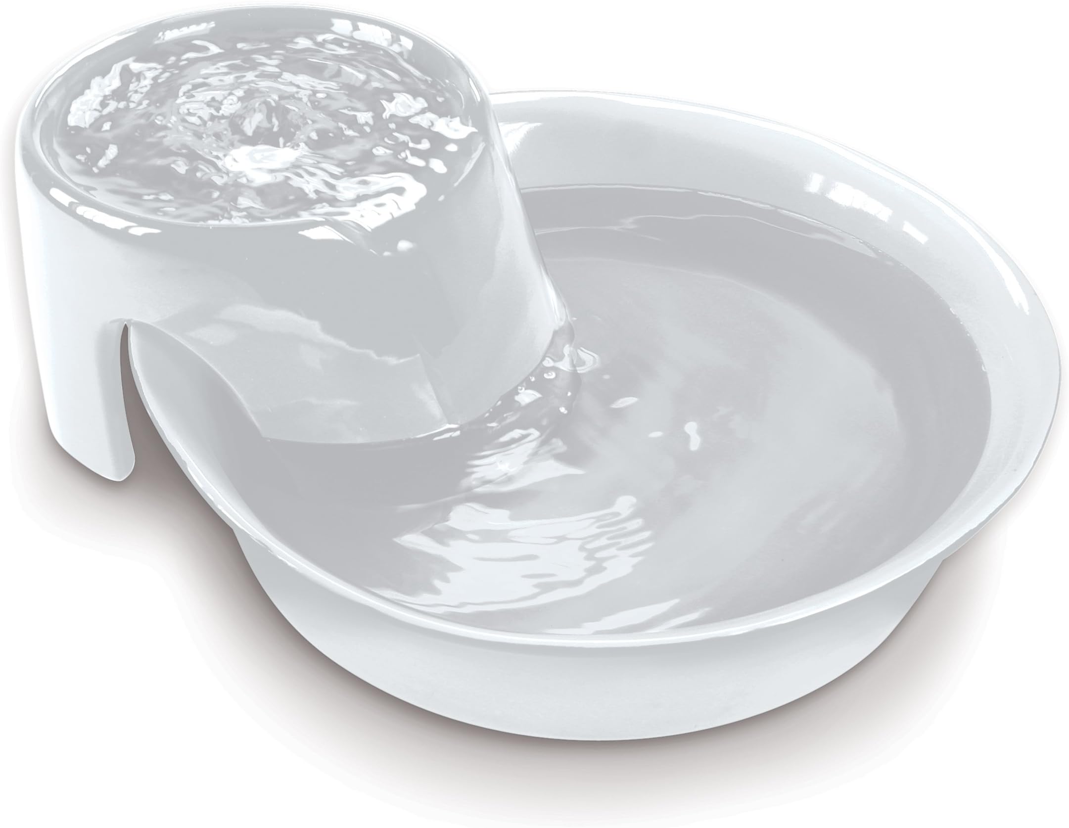 Pioneer PetBig Max Ceramic Drinking Fountain for Pets, White, 8 lb