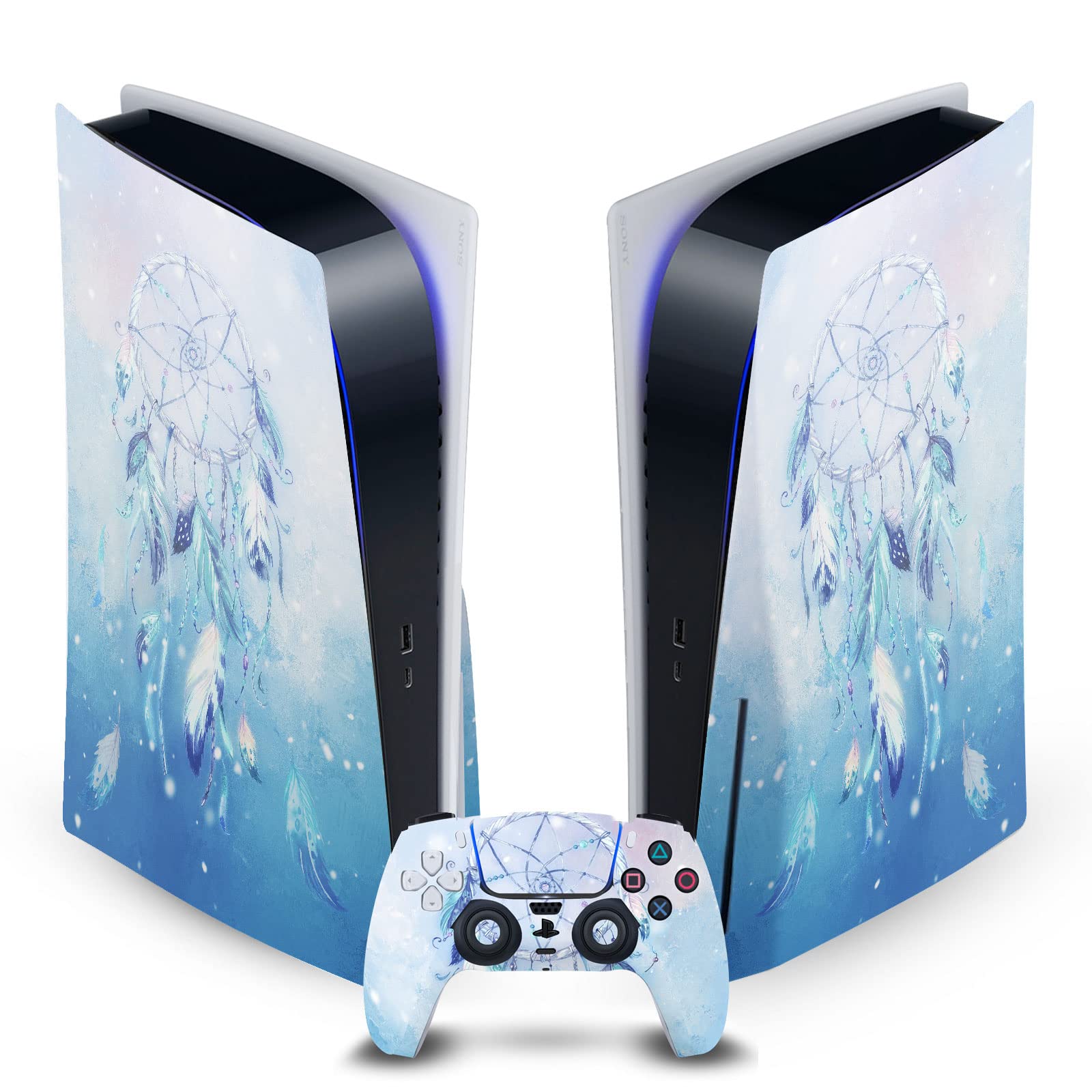 Skin PS5 Vinyle Simone Gatterwe Solution Anti Traces Poussière Console et Manette