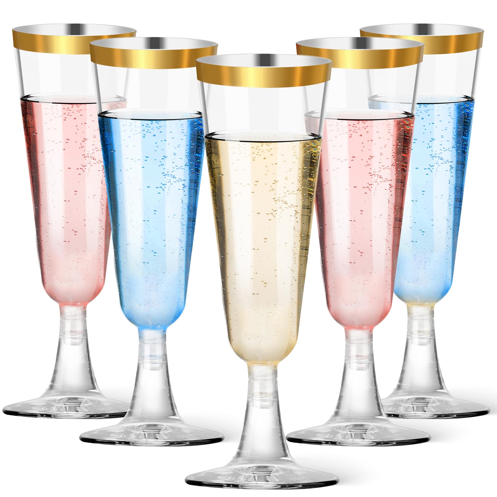 Disposable Champagne Flutes - 40 Pack -13