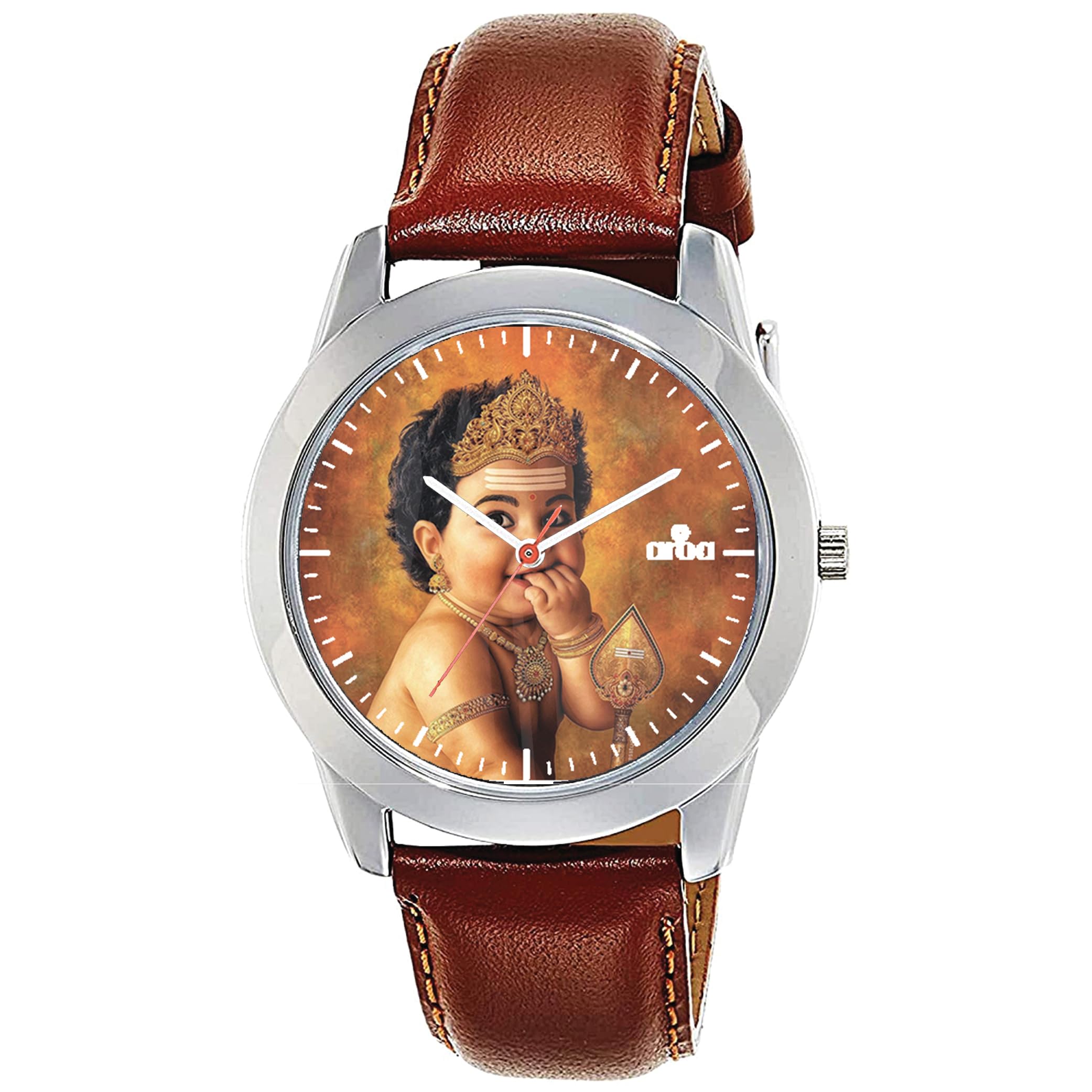 AROA Watch for Men with Tamil Kadavul Murugan Model :724 in Steel Metal Type Brown Strap Analog Watch Yellow Dial for Men Stylish Watch for Boys (B0C7MQV22R) Amazon Price History, Amazon Price Tracker