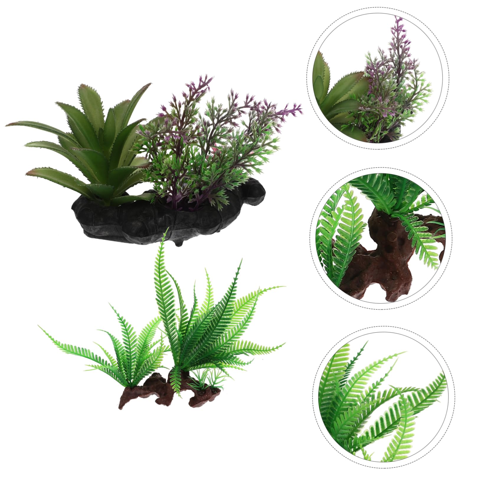 Yardwe Dekoration 3 Sätze Künstliche Wasserpflanzen Aquarium Panzer Aquarien Luft Tank Aquatisches Wassergras Netz Plastik 2 Stück * 3 Unterwasser Pflanzen Züchten