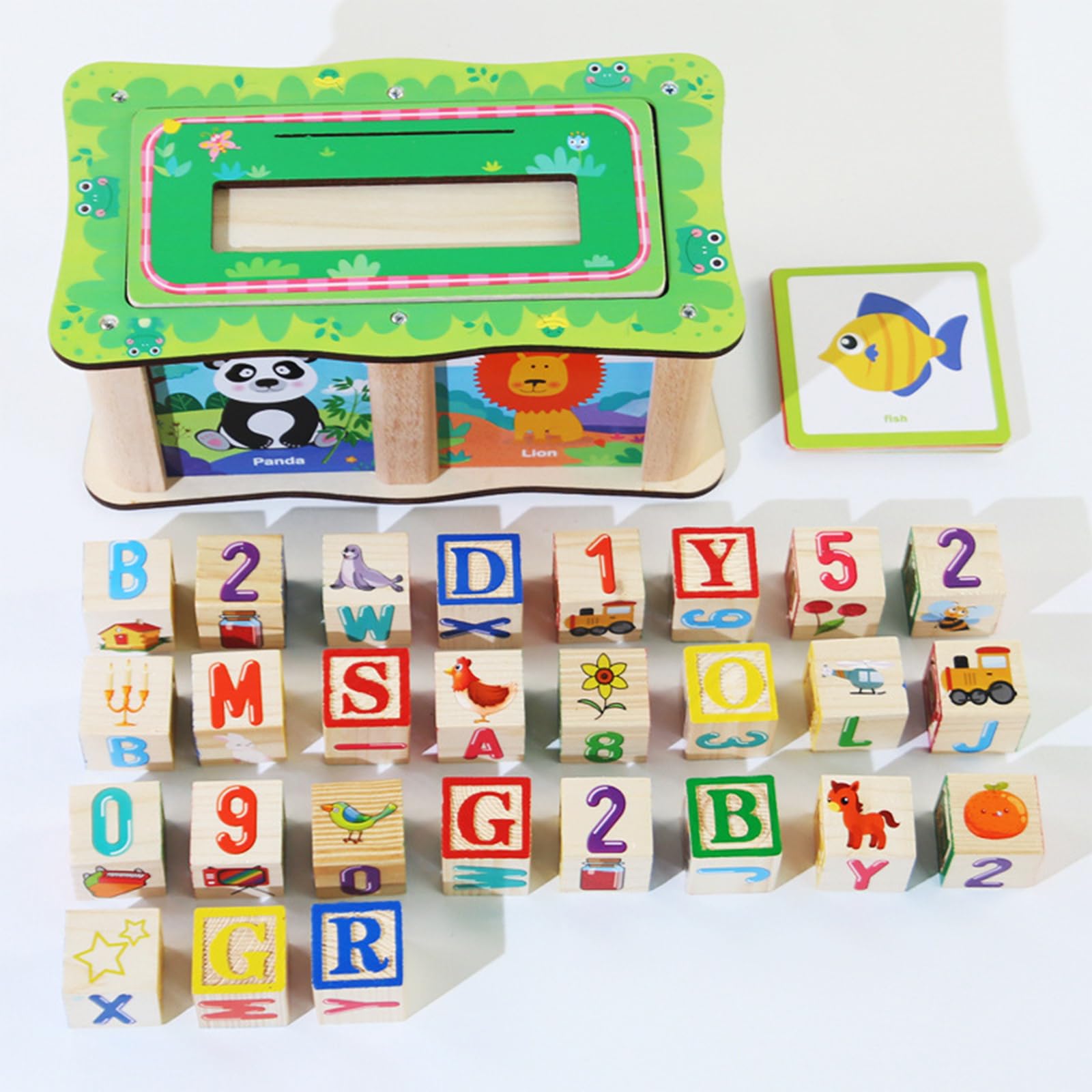 ABC Wooden Blocks for Toddlers
