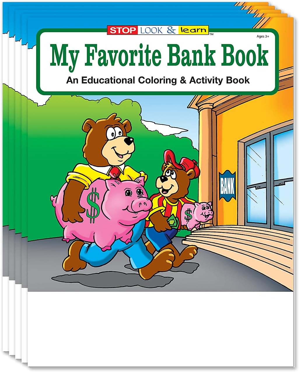 ZOCO – My Favorite Bank Coloring Books (25 Bulk Pack, Without Crayons) – Banking & Financial Education Activities for Kids