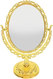 VICASKY Two-Sided Oval Vintage Makeup Mirror ...