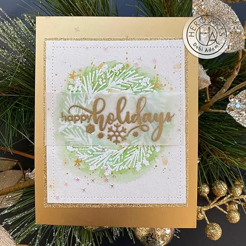 Vista 6 de Hero Arts LL795 Ink 'n' Stamp, Feliz Navidad