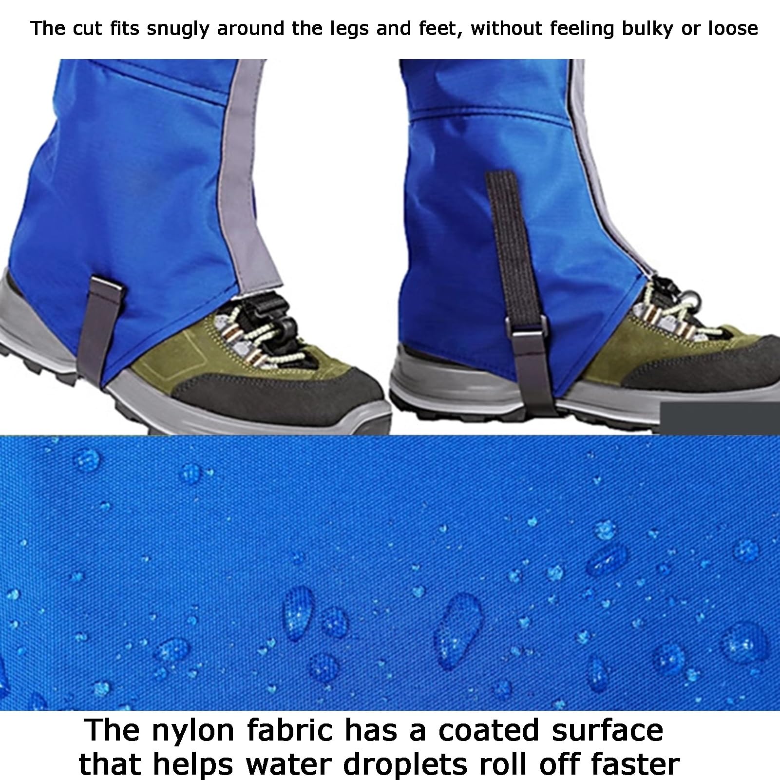 Guêtres d'extérieur pour la marche, l'escalade, le jardinage, la neige, la randonnée et le ski – Housse de legging réglable pour plus de protection et de confort