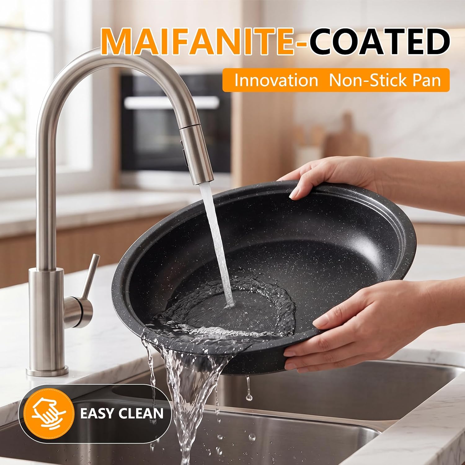 Maifanite-Coated Non-Stick Pan