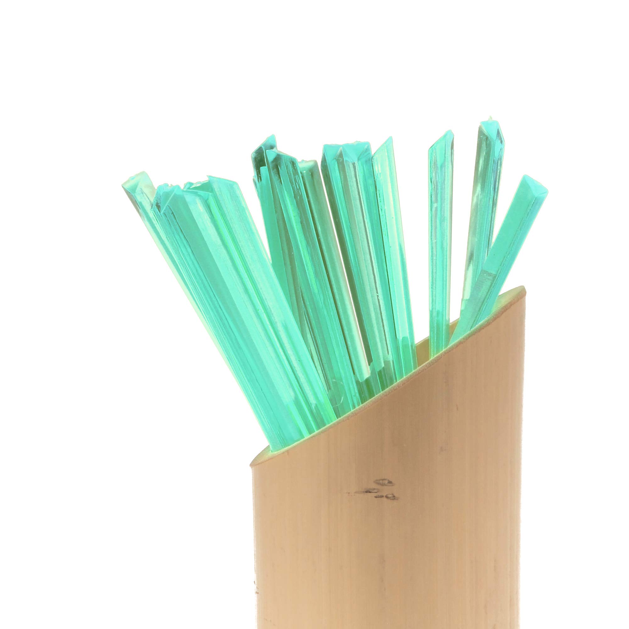 BambooMN Triangular Prism Plastic Picks – 300pcs Clear 3.5” Picks For Food & Drinks