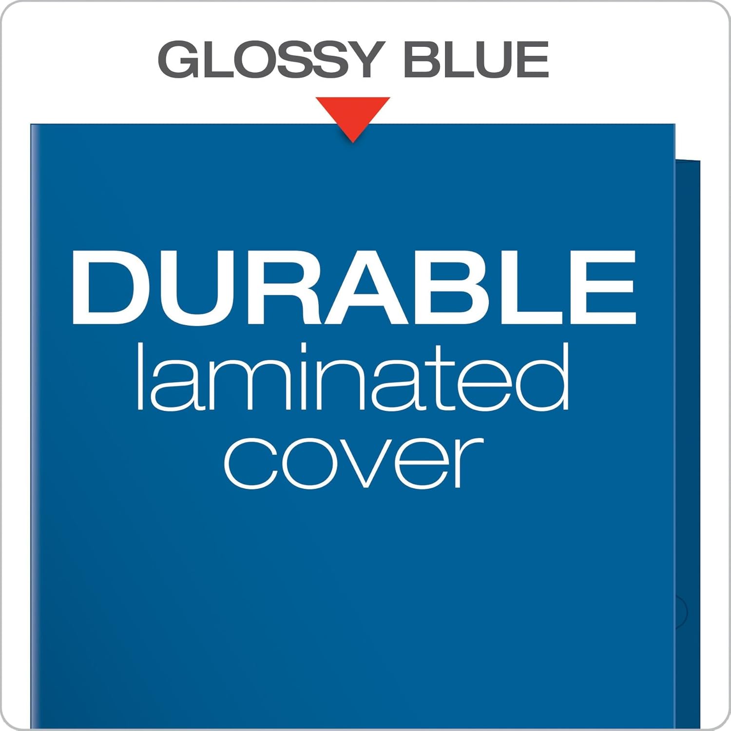 Oxford Laminated Twin-Pocket Folders, Letter Size, Blue, Holds 100 Sheets, Box of 25 (51701EE) (Pack of 4)