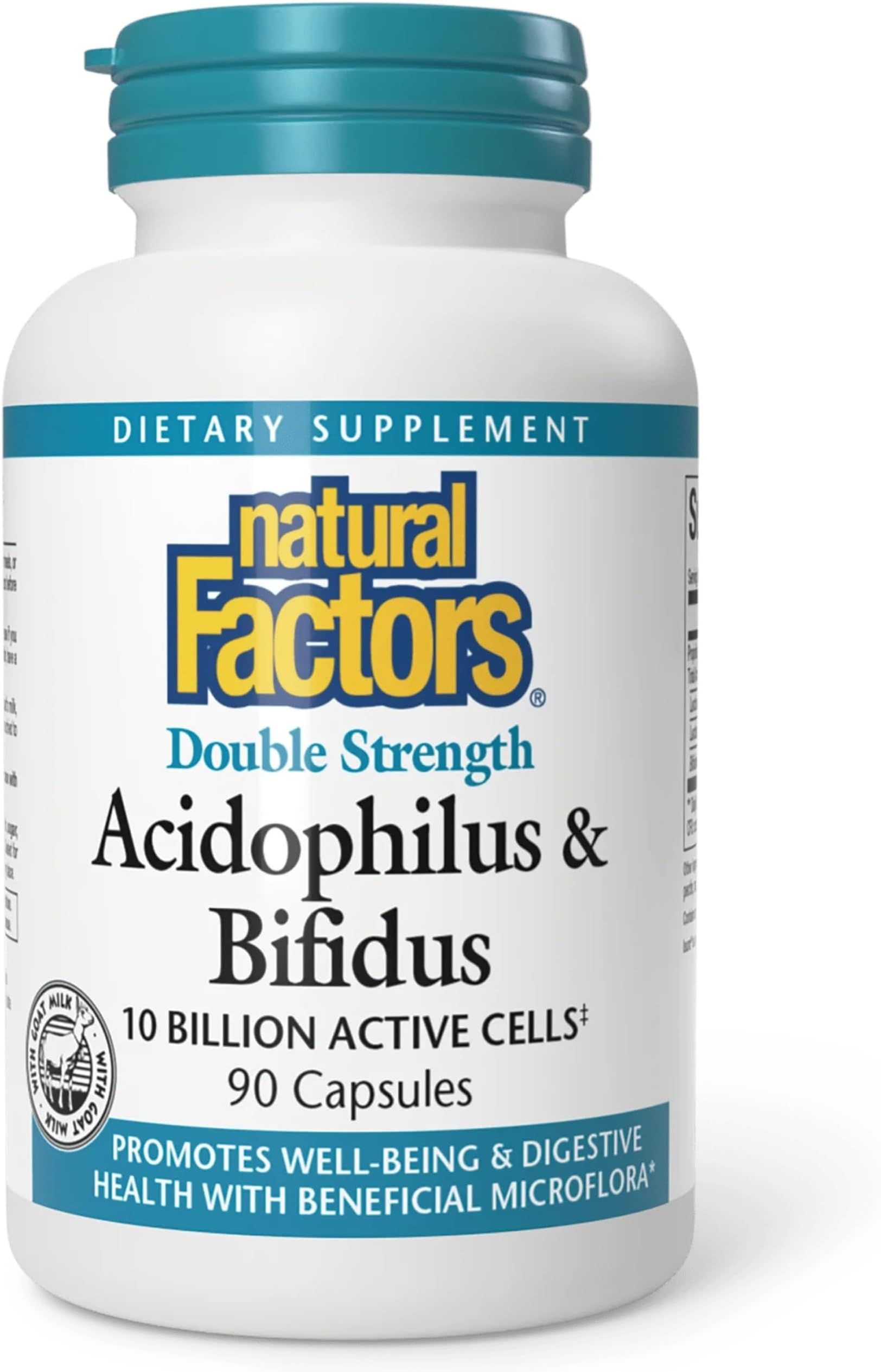Natural Factors Acidophilus And Bifidus, 90 Capsules