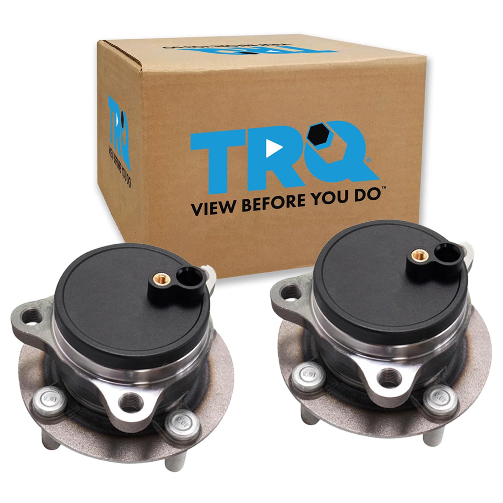TRQ 2 Piece Front Wheel Bearing &amp; Hub Assembly Set