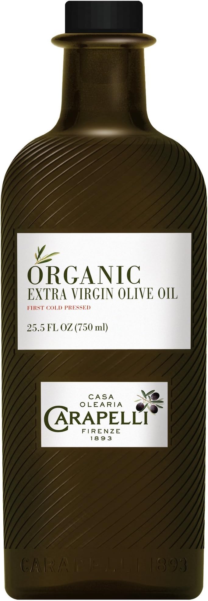 Carapelli, Olive Oil Extra Virgin Unfiltered Organic, 25.2 Fl Oz
