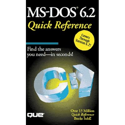 MS-DOS 6.2 Quick Reference