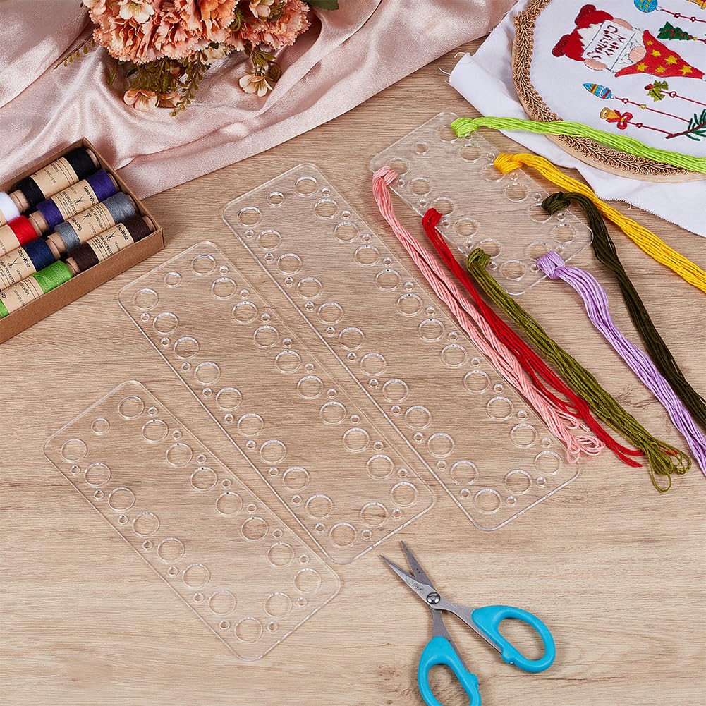 BENECREAT Stickgarn-Organizer-Karten - 36 Stück Mit 18 Positionen, 15x7,6cm | Für Kreuzstich, Nähen, Basteln