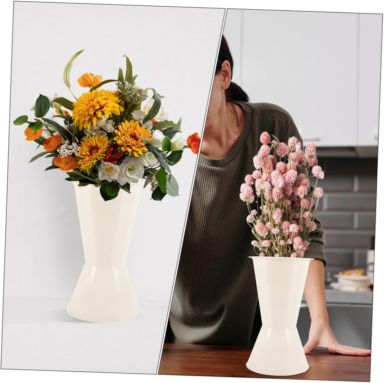 VILLFUL 5pcs Floral Base Wedding Bouquet Holder for Artificial Flowers Centerpiece Stand for Flower Arrangements