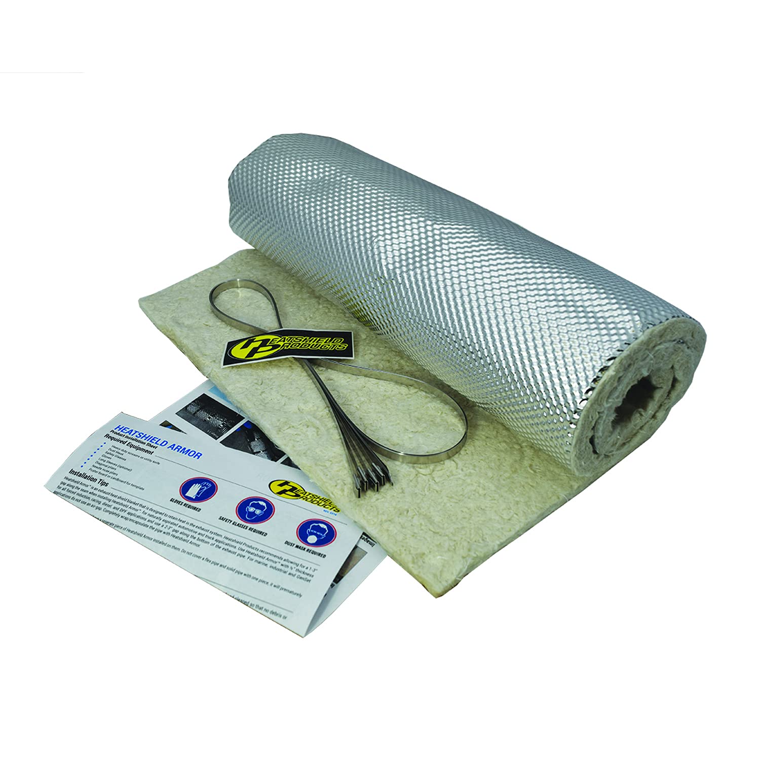 Amazon.com: Heatshield Products 176001 Heatshield Armor Kit 1/2 Thick x 1'  Wide x 3' Long Hot Pipe Heat Shield Kit with 4 Stainless Steel Locking Ties  : Automotive