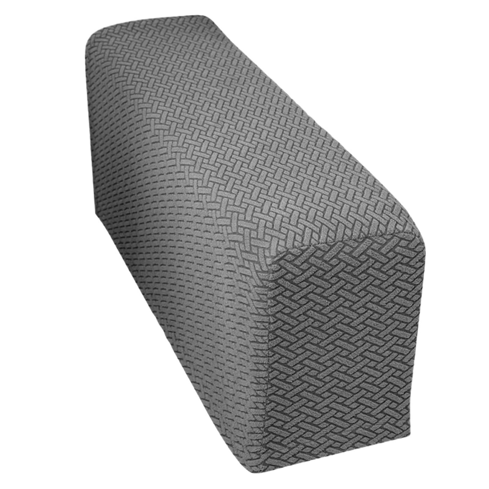 Zovloer Arm Chair Covers 6pcs Furniture Protector Armrest Covers Checkered Pattern Armrests Chair Suitable For Chairs And Sofas For Recliner Armchairs Sofas Couch(Gray)