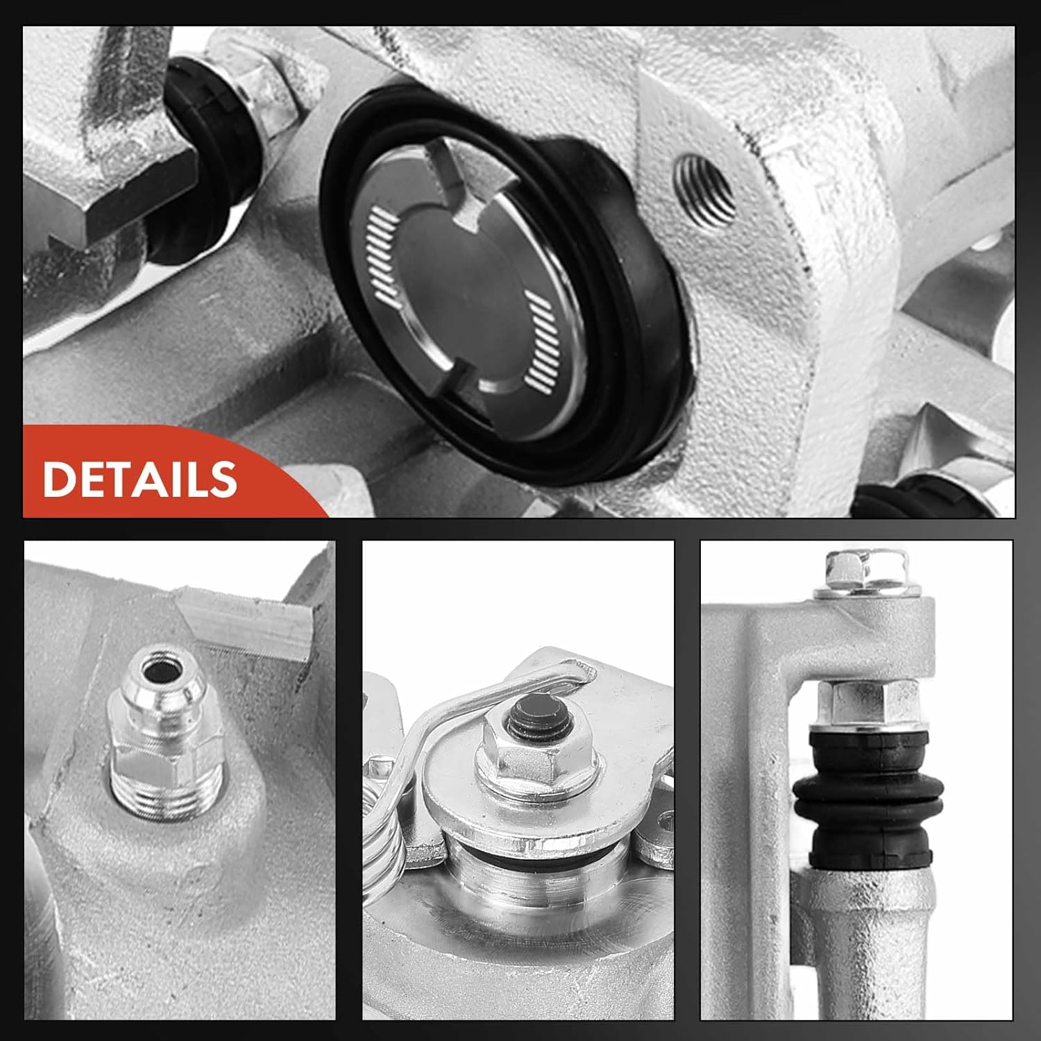 A-Premium Disc Brake Calipers Assembly with Bracket Compatible with Volkswagen Jetta 2000, Golf 1999, Beetle 1998-2000 & Audi TT 2000, 1.8L 1.9L 2.0L 2.8L - Rear Driver and Passenger Side