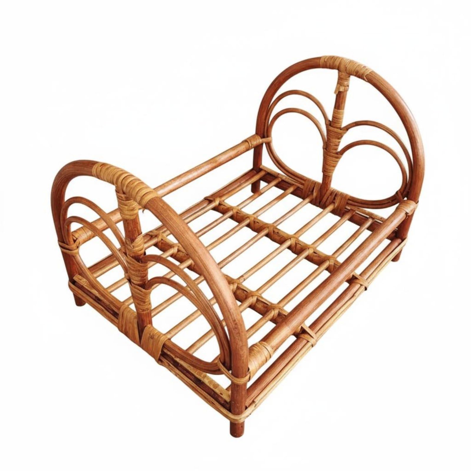 APIRILY Rattan Newborn Bed Gender-Neutral Rattan Posing Basket Woven Newborn Basket Lightweight & Portable Infant Photoshoot Bed, Rattan Bed-3 | Bassinets & Cradles | Nursery Furniture-image-5