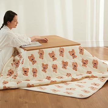 Kotatsu Table with Heater,Japanese Wooden Folding Coffee Table,Heating Tables Set,Winter Stove Desk with Futon Comforter,for Livingroom Bedroom