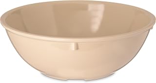 Carlisle FoodService Products Kingline Nappie Bowl, Heavy Duty Melamine Dish for Serving, 14 Oz, 1 Count, Tan