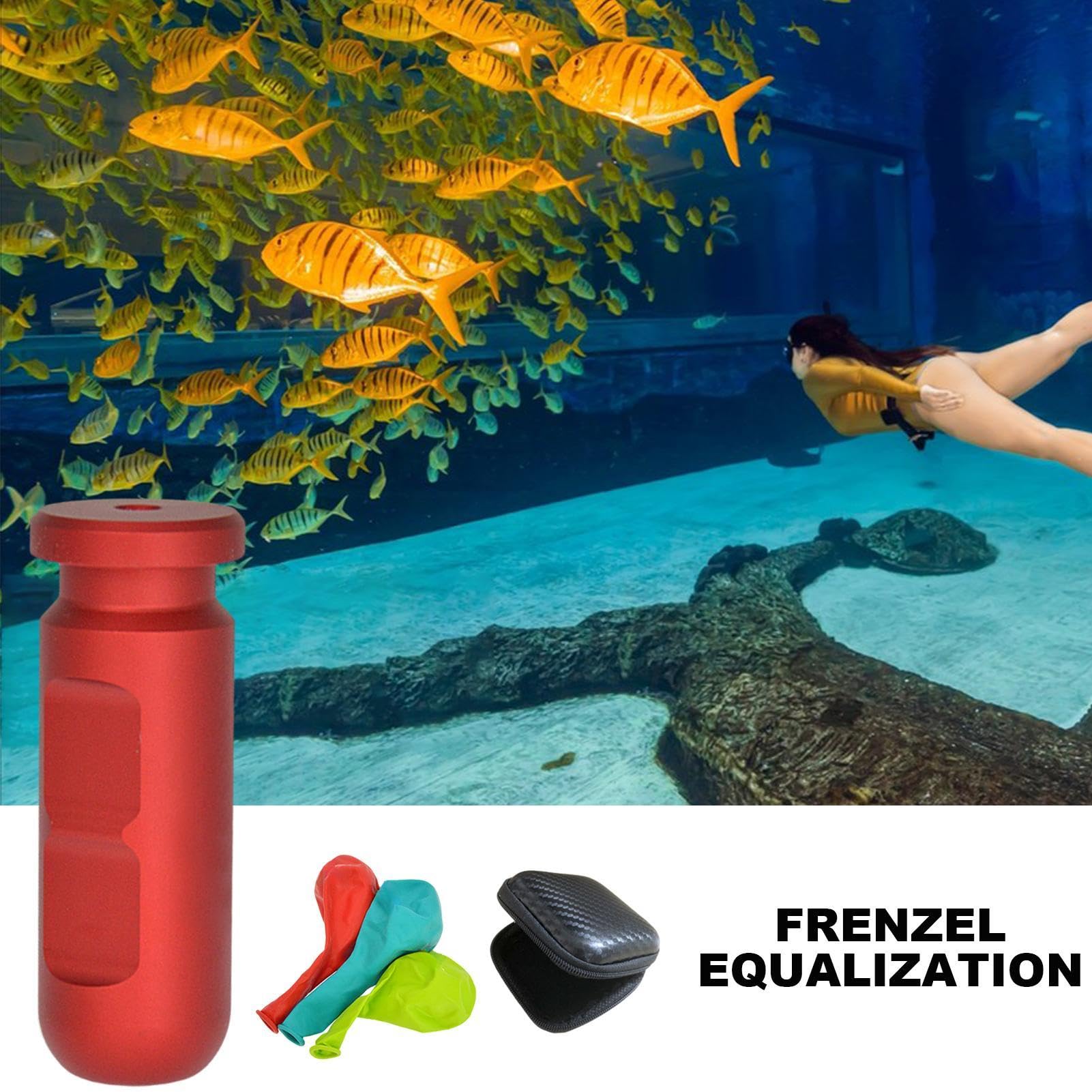 Equalization, Reusable Diving Trainer, 2.95x2.95x1.26 inches Underwater Breathing Trainers for, Swimming, Snorkeling, Improve Equalization Skills for Divers