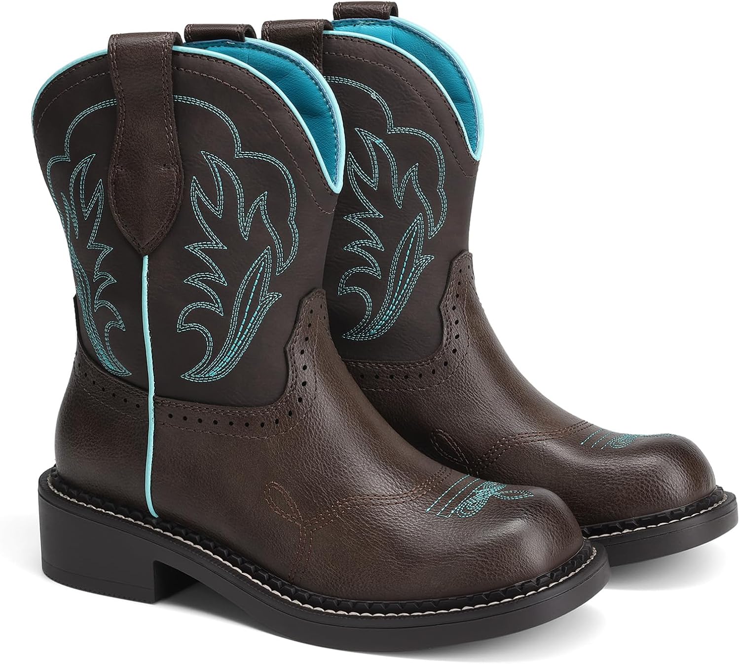 DREAM PAIRS Cowboy Cowgirl Mid Calf Boots for Women image 5