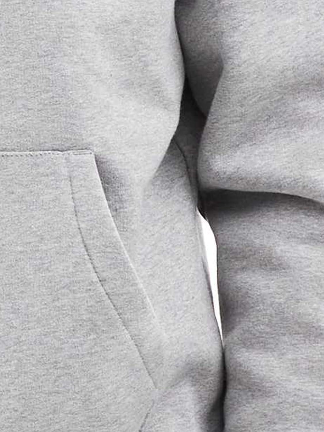 Men's Fleece Hoodie Pullover Long Sleeve Hooded Sweatshirt Drawstring Kangaroo Pocket Athletic Hoodies - Image 5