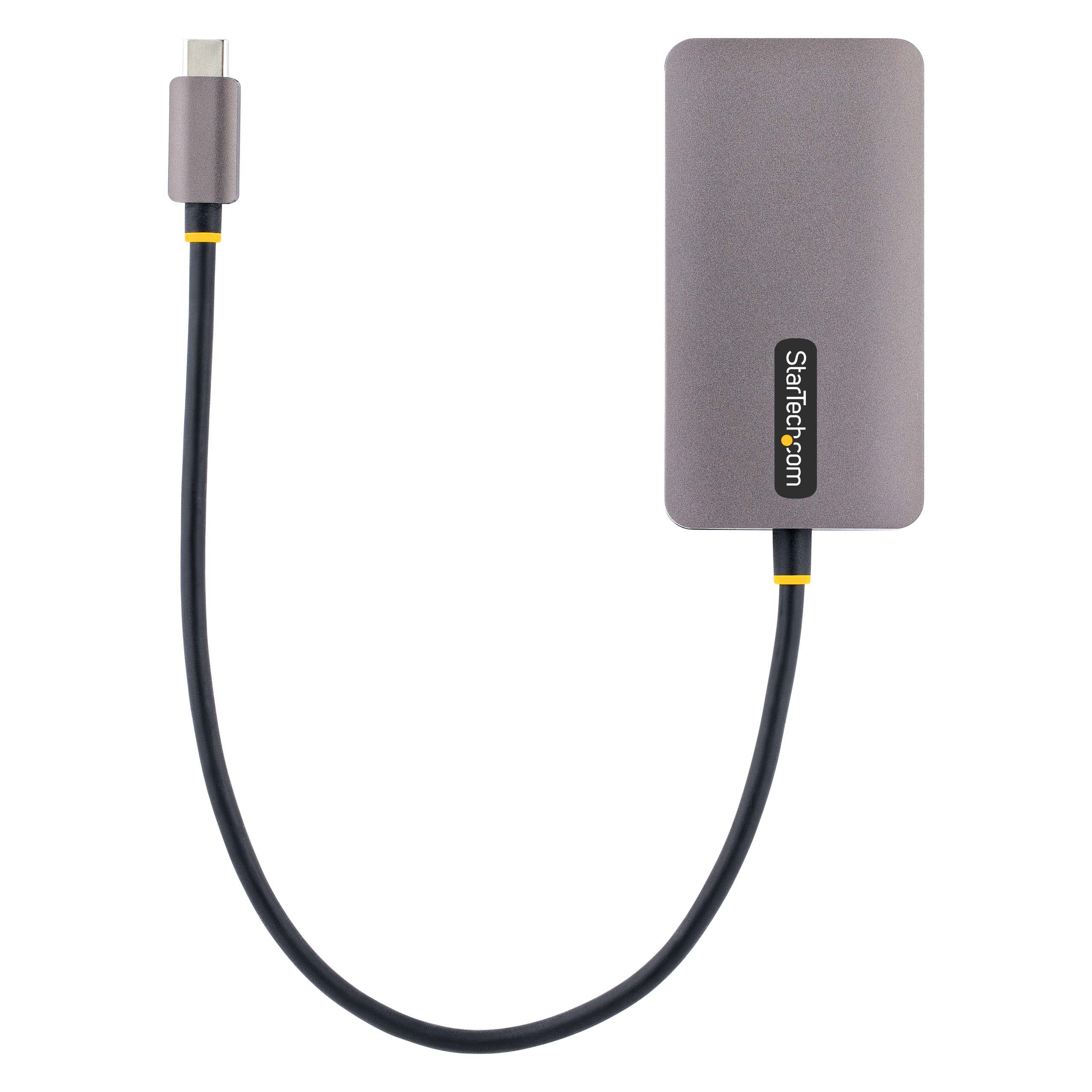 StarTech Adattatore USB-C a HDMI/DVI/VGA, 4K 60Hz (118-USBC-HDMI-VGADVI) | Adattatore Video Compatibile con Thunderbolt 3 e 4