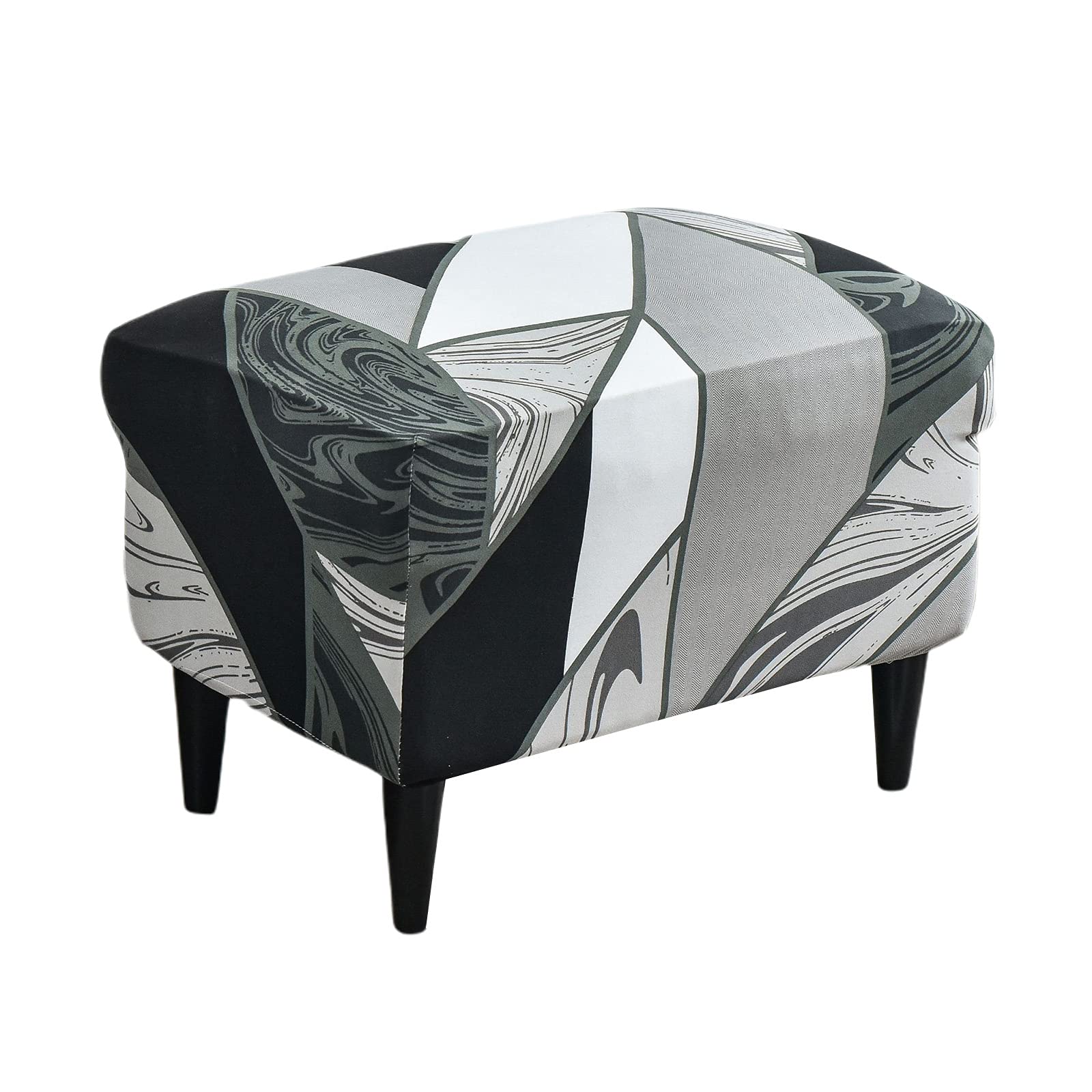 CRFATOP Stretch Ottoman Cover Ottoman Slipcovers Rectangle Storage