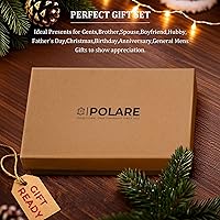 Vista 5 de Polare - Funda de piel de grano completo para pasaporte de viaje, con bloqueo RFID, organizador de documentos de viaje, 2 pasaportes con cremallera