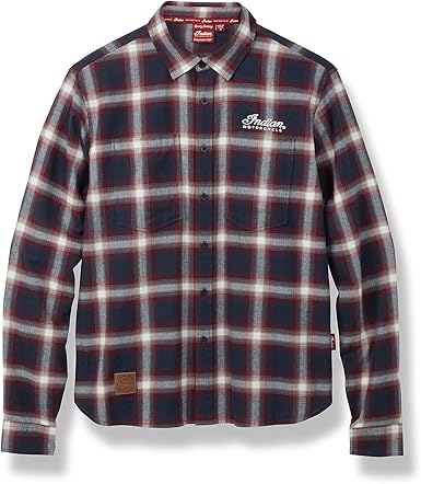 indian motorcycle plaid shirt