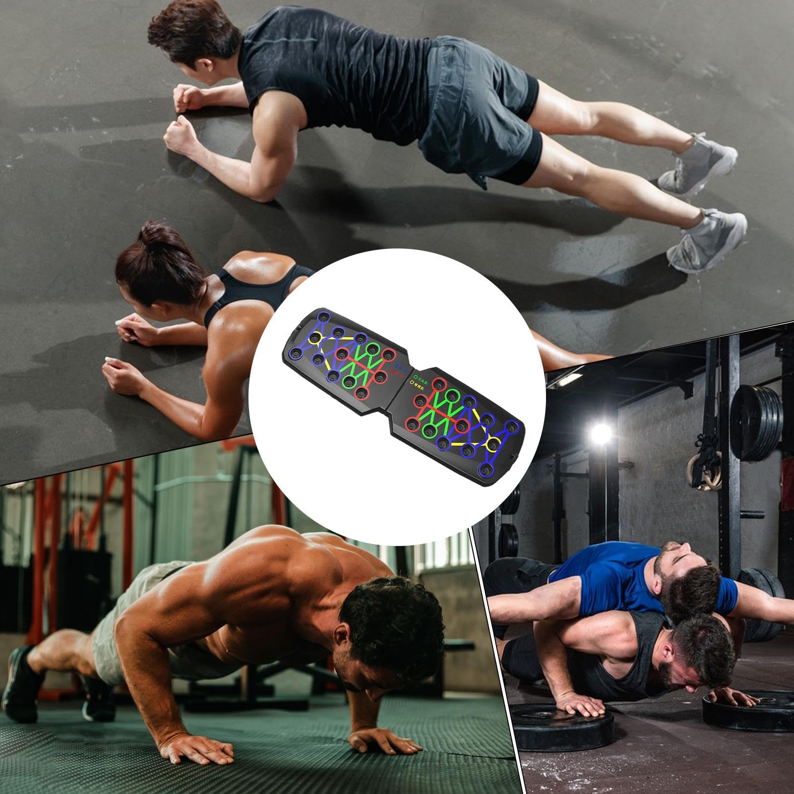 Deska pushup, wielofunkcyjny sprzęt do ćwiczeń, antypoślizgowe stojaki pushup, automatyczny licznik, trwały, kompaktowy, domowa siłownia, trening całego ciała
