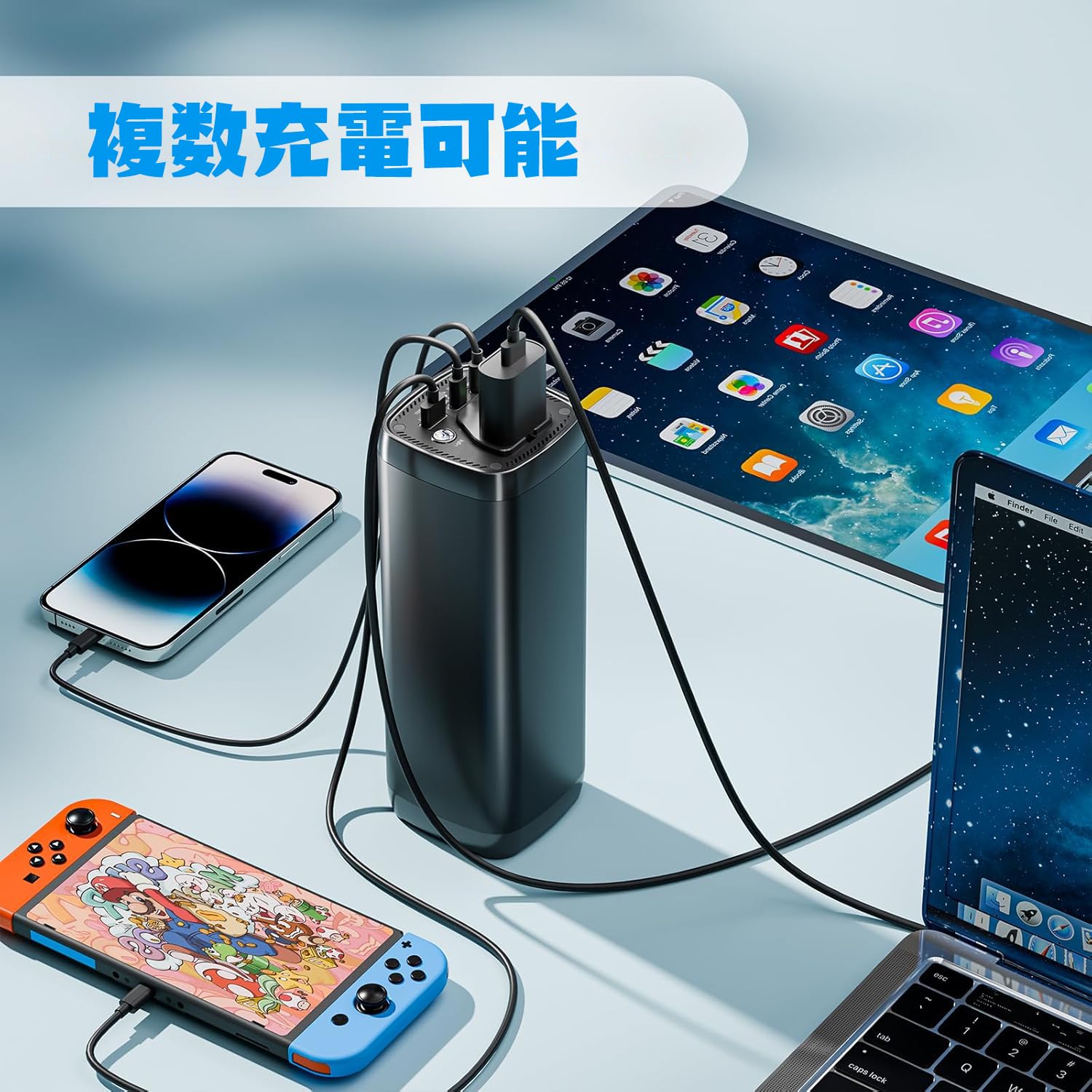 Amazon | KINGBERIWI ポータブル電源 31200mAh AC出力対応 モバイル