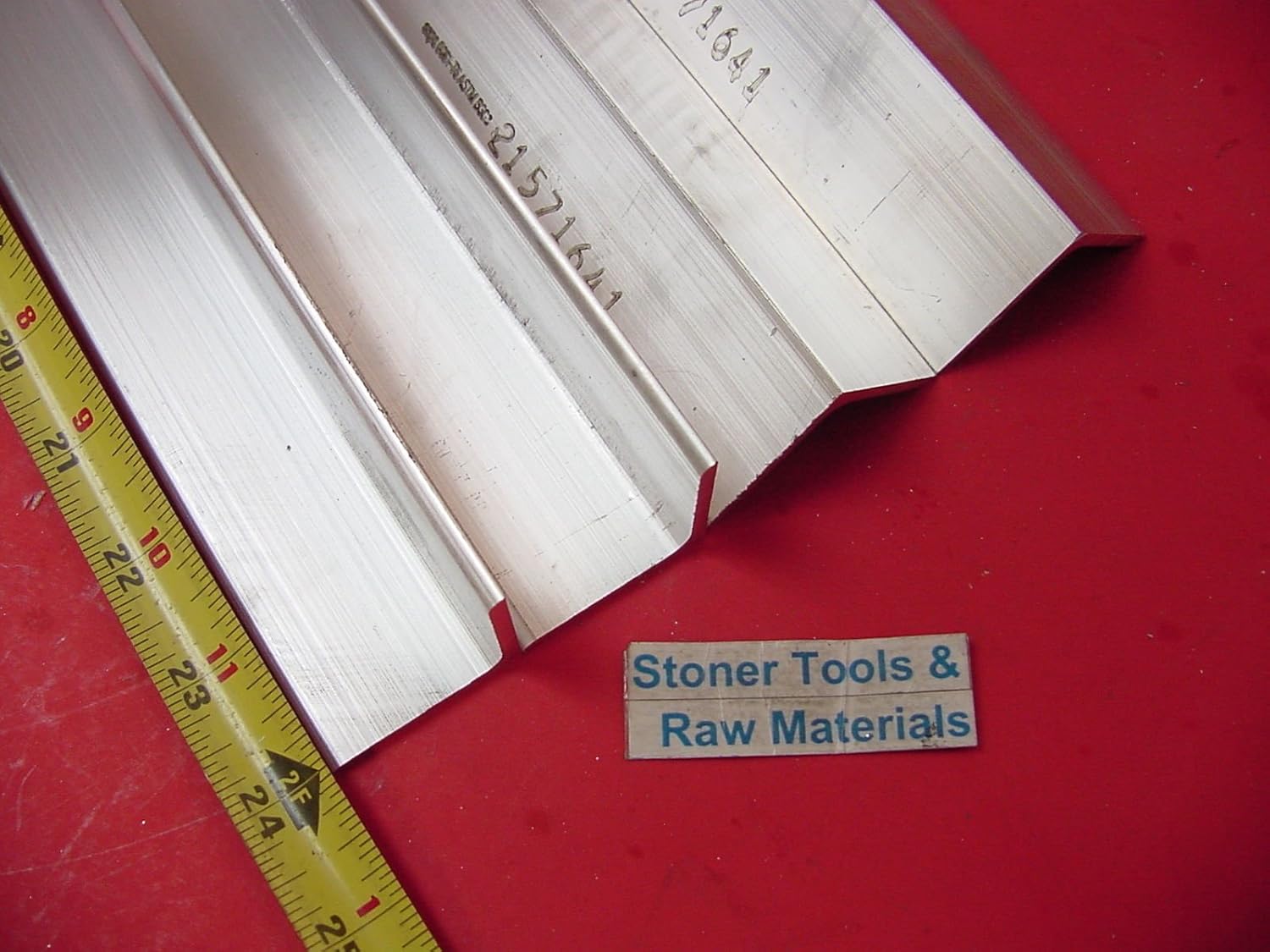 4 Pieces 1-1/2"x 1-1/2"x 1/8" Aluminum 6061 Angle BAR 24" Long T6 Mill Stock