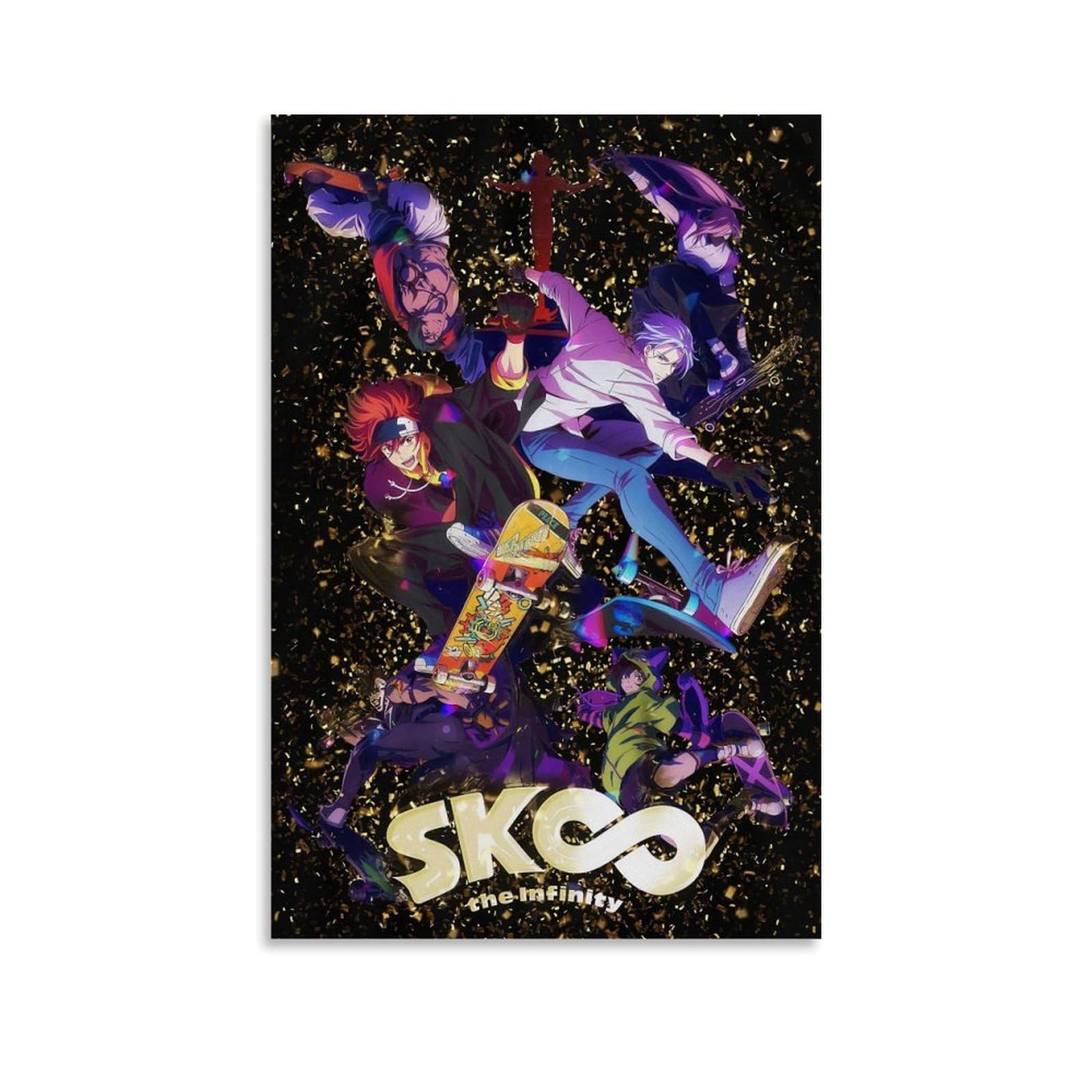 Duboueu Unframe-5 Sk8 Poster The Infinity Anime Cover For Room, Aesthetic Canvas Wall Art, Bedroom Decor Poster, 12 X 18 Inches (30 X 45 Cm)