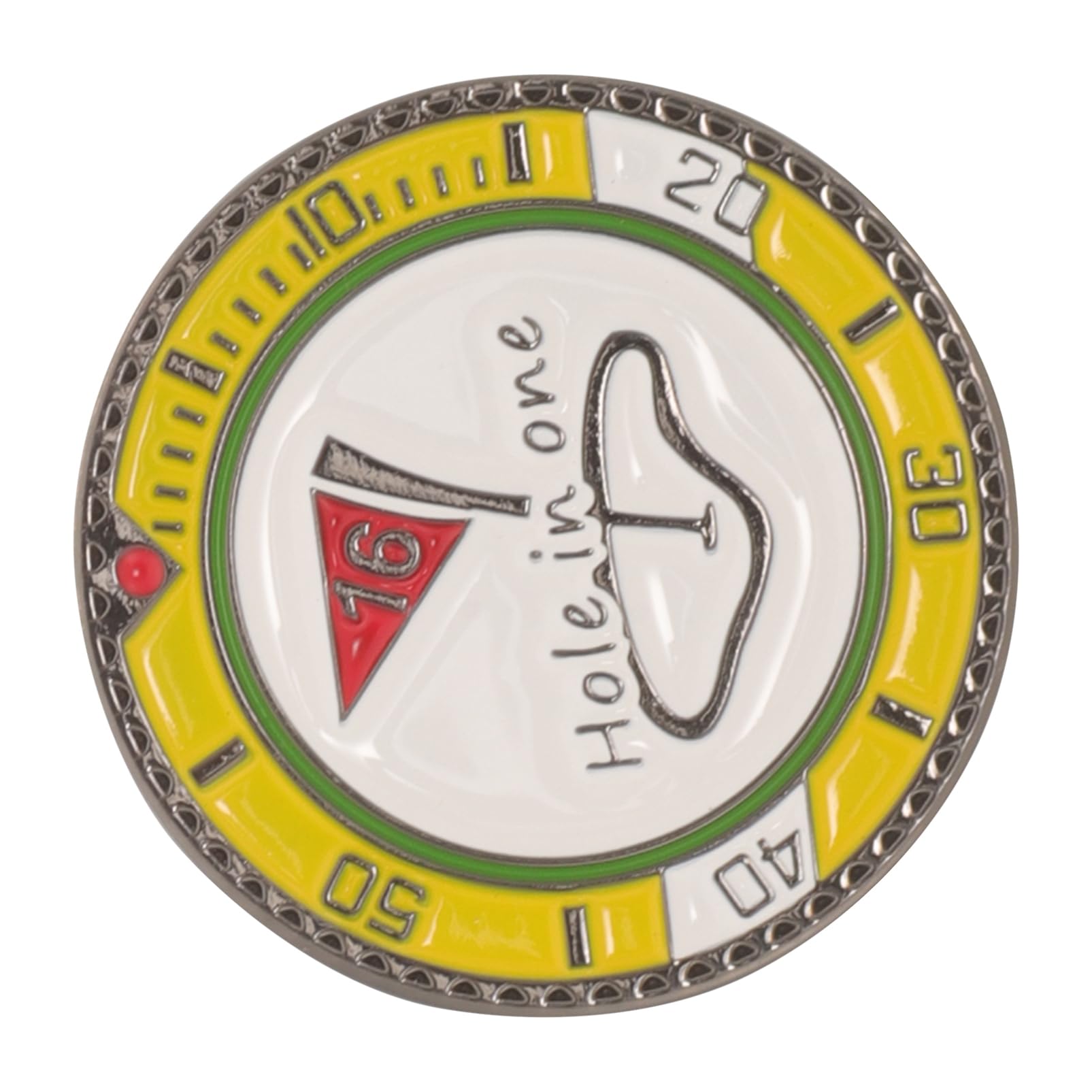 Sosoport Golf Ball Marker Doppelseitiger Markierungshelfer für Präzise Ausrichtung Robustes Material für Männer Golfzubehör Golfer