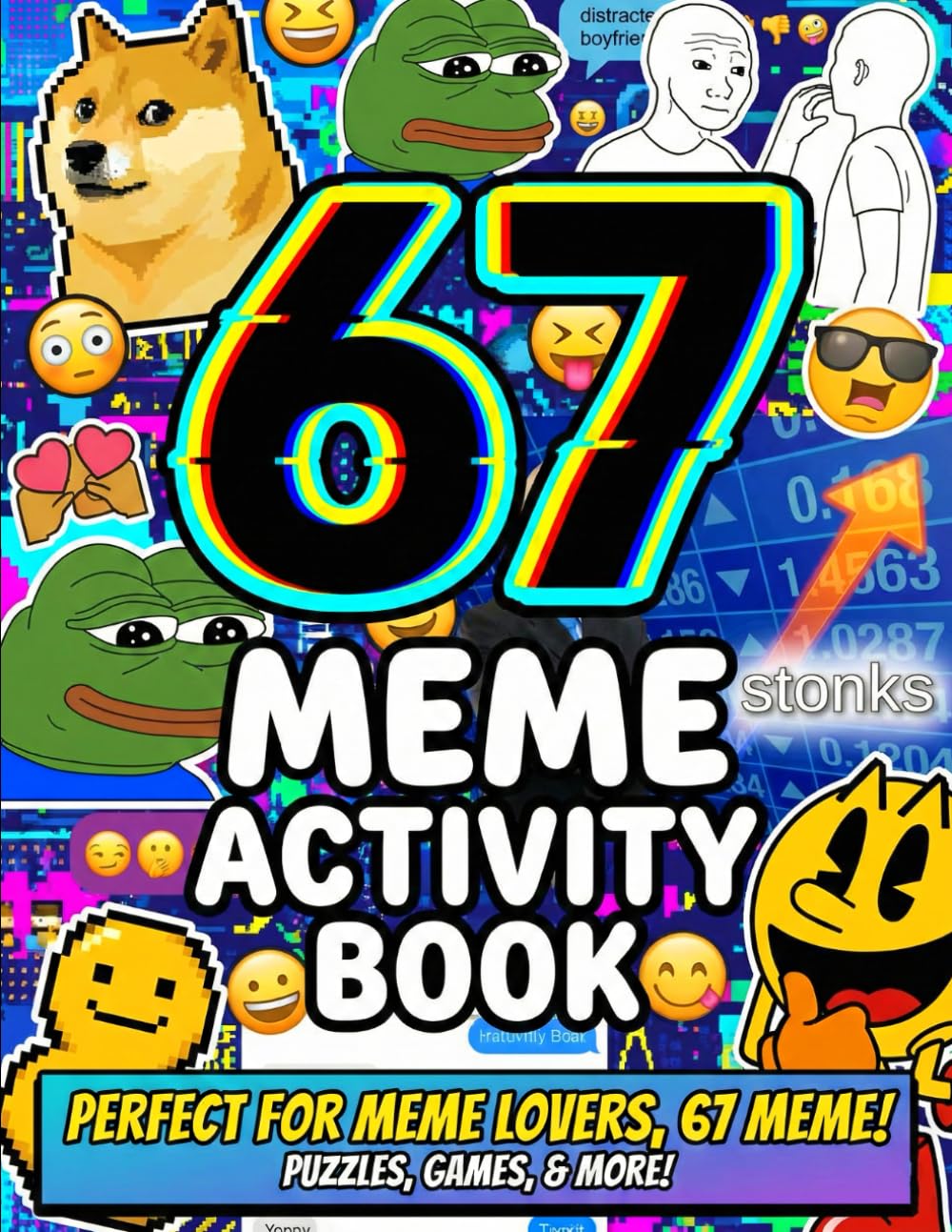 67 Meme Activity Book: A Fun & Trendy Meme Activity Adventure Featuring 6, 7, 67 & Six Seven Puzzle, Coloring, Maze & Challenge Pages