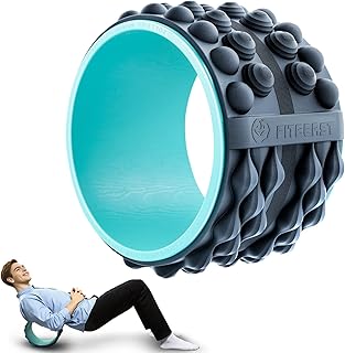 FitBeast Back Stretcher, Back Cracker & Back Roller, Back Pain Relief Product, Yoga Wheel, Foam Roller for Back, Back Stretching & Back Cracking Device, Back Popper