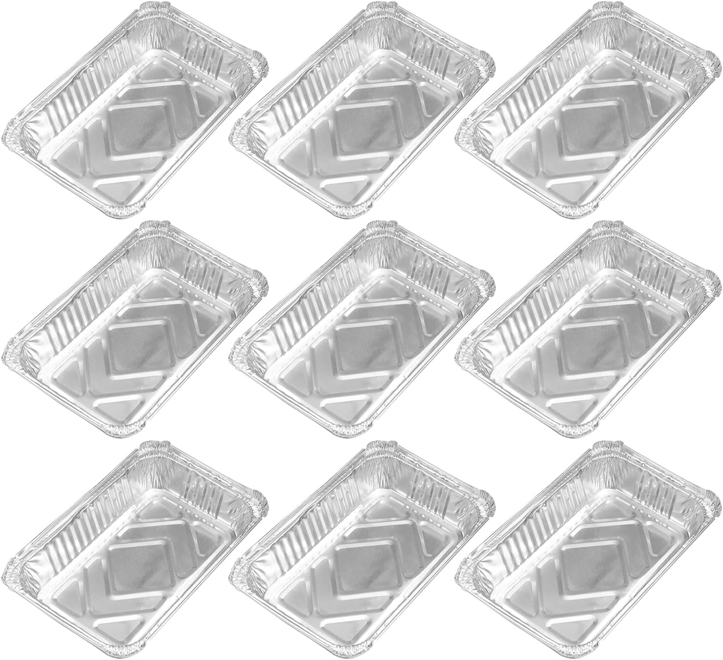 Othmro 8.4"x5.6"x1.7" Aluminum Foil Pans,Disposable Takeout Pans, 33pcs Aluminum Foil Food Containers Rectangle Pans 850ml for Cooking, Baking, Heating, Storing, Food Prepping