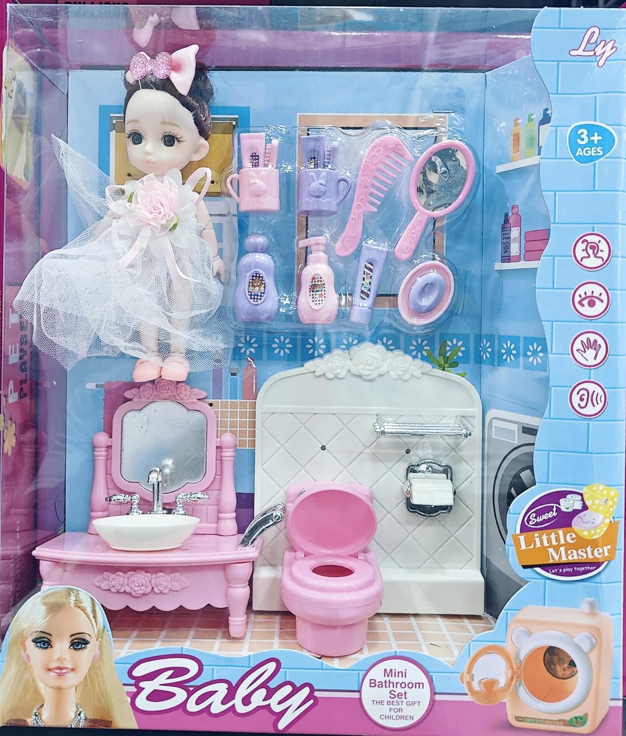 EUPHORIA Doll with Mini Bathroom Set: Complete Playtime Fun with Realistic Accessories, Perfect for Imaginative Adventures and Role-Playing. (Model 3) (B0DC6RWJFJ) Amazon Price History, Amazon Price Tracker