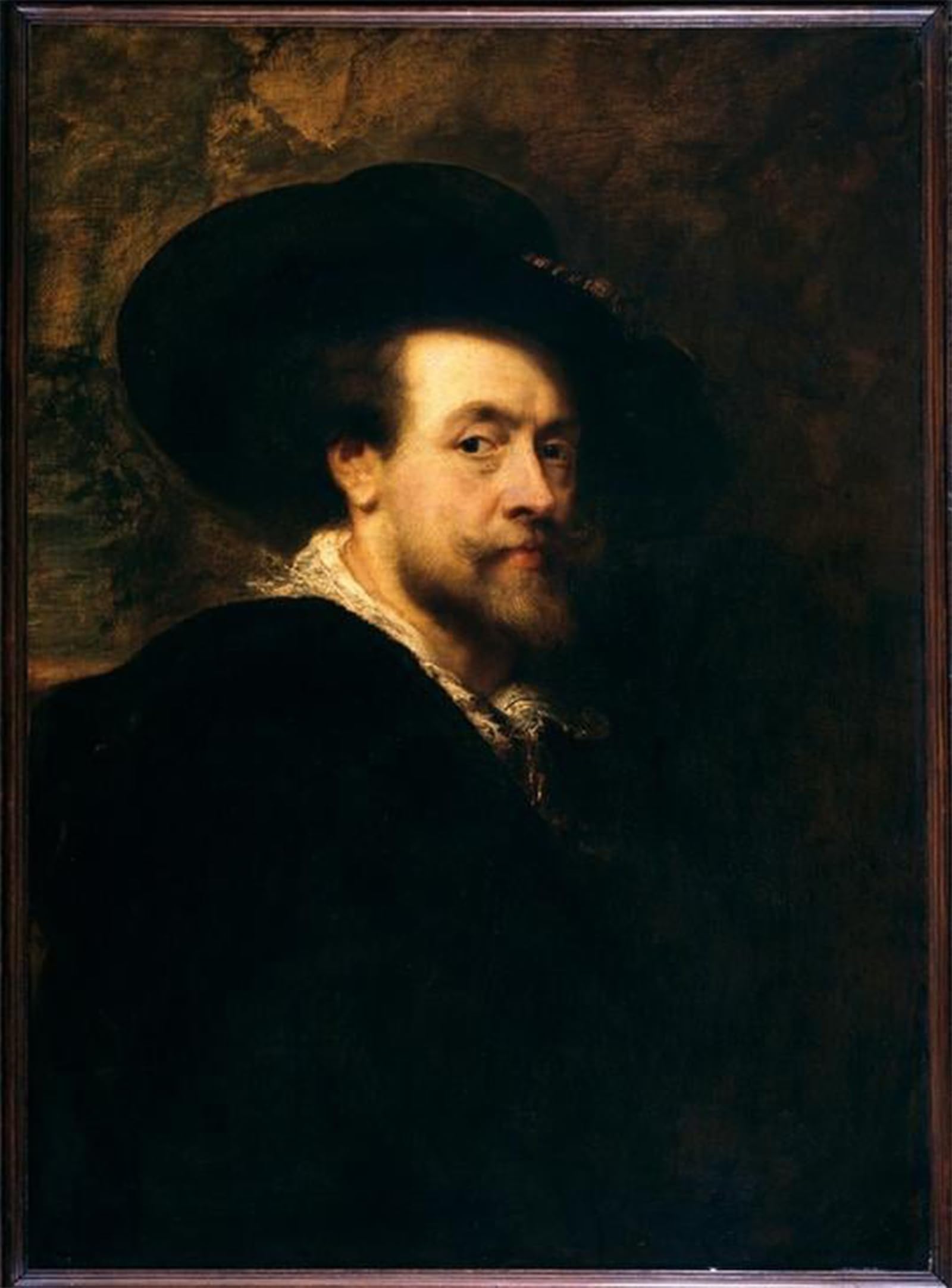 SERENDIPITP Vintage Picture Print on Canvas Wall Art Poster Selbstbildnis by Peter Paul Rubens Artwork Print Poster for Wall Decor 60x90cm